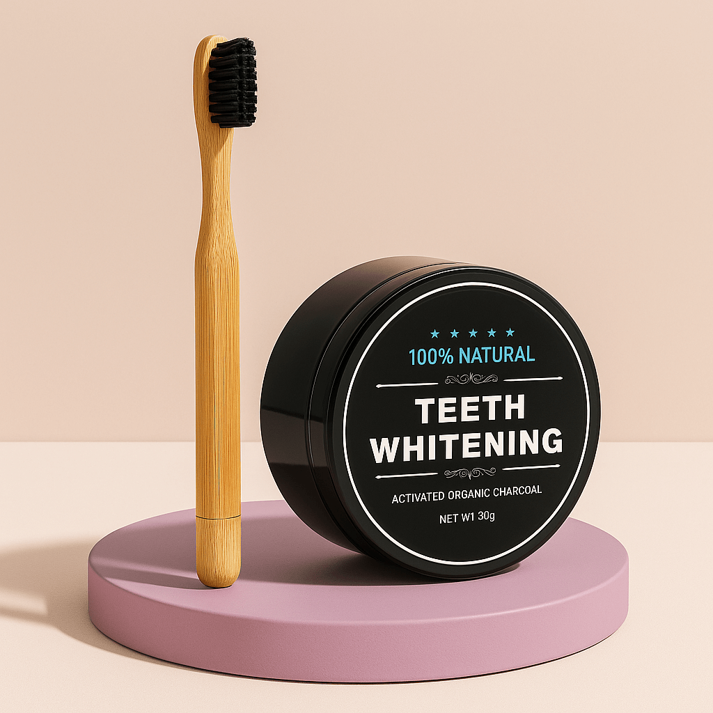 Blanqueador Dental Natural + Cepillo de Bambú